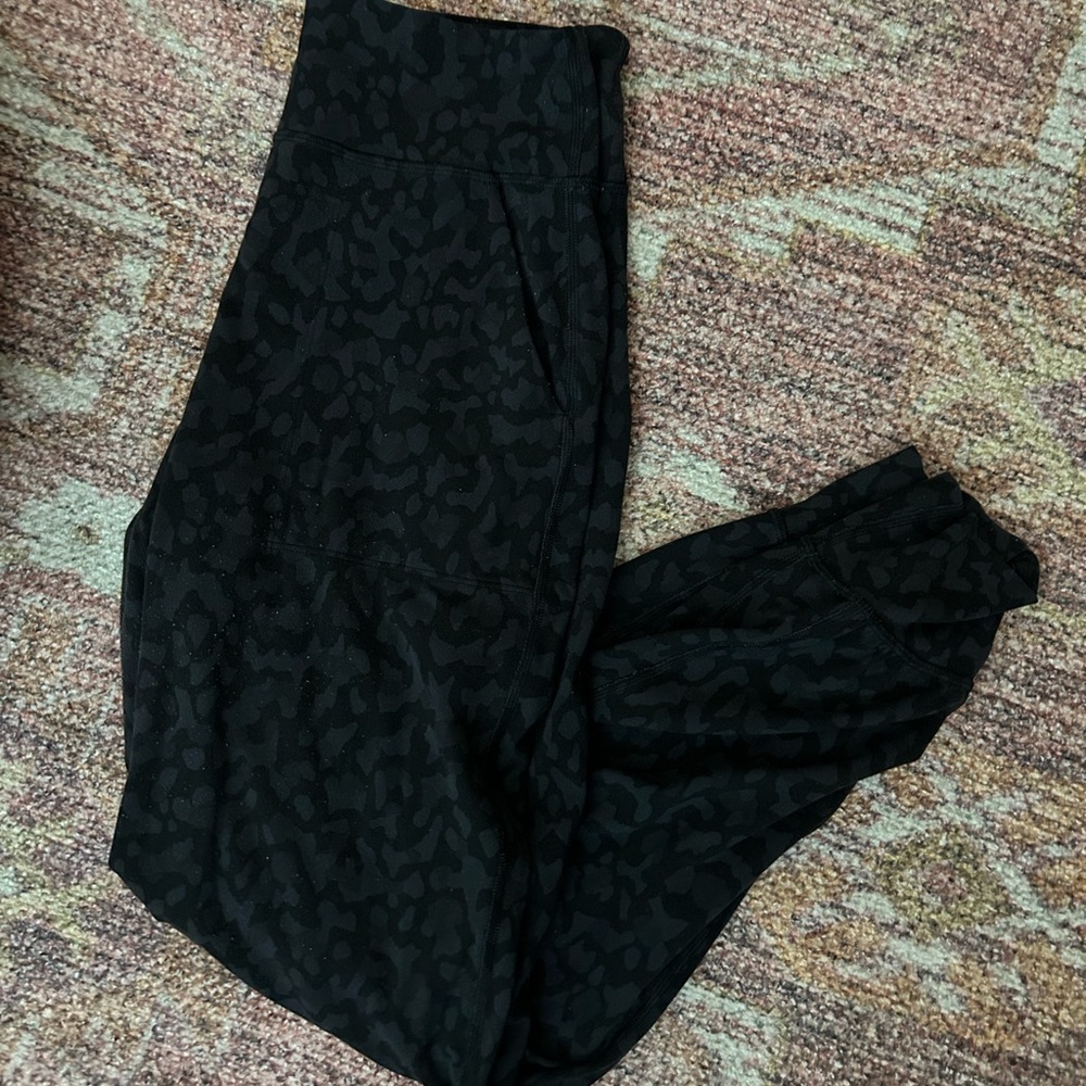 Lululemon Align Joggers - animal print.